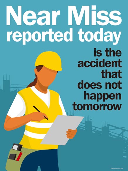 Report All Near Misses Safety Poster Shop Safety Post - vrogue.co
