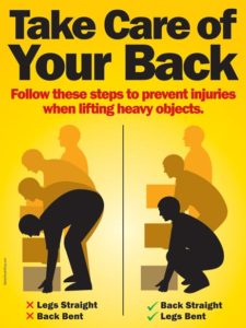 Take Care Of Your Back | Safety Poster Shop