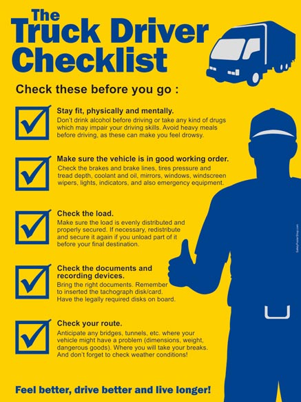 truck driver safety poster - Google Search