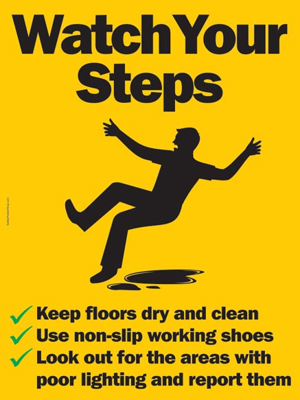 Watch Your Steps | Safety Poster Shop